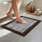 Bathroom Rugs 24x17 Non Slip Washable, Brown Bath Mat for Bathroom Floor Tub, Soft Absorbent Quick Dry Mats for Shower, Bathtub,Home Decor