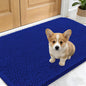 OLANLY Dog Door Mat for Muddy Paws 24x16, Absorbs Moisture and Dirt, Absorbent Non-Slip Washable Doormat, Quick Dry Chenille Mud Mat for Dogs, Entry Indoor Entryway Carpet for Inside Floor, Royal Blue