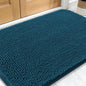 OLANLY Dog Door Mat for Muddy Paws 34x21, Absorbs Moisture and Dirt, Absorbent Non-Slip Washable Doormat, Quick Dry Chenille Mud Mat, Entry Indoor Entryway Carpet for Inside Floor, Atlantic Blue