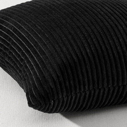 Topfinel Black Decorative Throw Pillow Covers Cushion Cases, Set of 4 Soft Velvet Modern Double-Sided Designs Match for Home Decor, Pillow Inserts Not Included (16x16 inch)