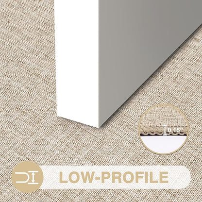 LEKEEPGO Ultra Thin Indoor Door Mat 36"x59", Low-Profile Door Mat Indoor Entrance, Non Slip Rubber Backing Inside Doormat Washable Welcome Front Entryway Dirt Trapper Entry Mat, Khaki