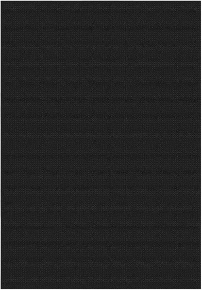KOZYFLY Washable Area Rug 5x7 ft Rubber Backed Non Slip Rugs for Living Room Braided Cotton Bedroom Rug Woven Office Rugs Indoor Floor Carpets for Dining Bedroom Living Room, Black/Dark Grey