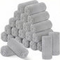 Buryeah 24 Pcs Flannel Throw Blanket Bulk 50 x 60 in Sleepover Blanket Outdoor Wedding Throw Lightweight, Oeko-tex Standard 100 Certified for Sofa Homeless Gifts (Light Gray)