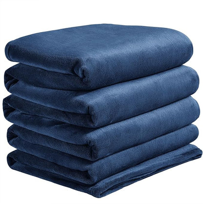BEDELITE Big Fleece Blanket - 120" x 120" (10' x 10'), Super Soft Fluffy Fuzzy Oversized King Blanket for Bed, Couch, Sofa, Camping, Fits Whole Family, Navy Blue