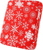 hyha Printed Couch Cushion Covers, Floral Sofa Covers Washable for Cushion Couch, Stretch Pattern Outdoor Cushion Covers for Patio Furniture with Elastic Bottom(Small, Christmas Snowflakes)