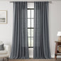 Dark Gray Curtains for Living Room Back Tab Modern Farmhouse Semi Sheer Gray Curtains 102 inches Long 2 Panels Set Muted Neutral Window Curtain for Dining Room Bedroom 52x102