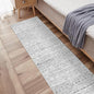 Moroccan 2'6"x8' Kitchen Runner Rug- Washable Rugs for Living Room Non Slip Floor Carpet Rubber Backing Hallway Rug with Low Pile Bedroom Mat 2'6"x8' Gray