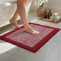 Bathroom Rugs 24x17 Non Slip Washable, Red Bath Mat for Bathroom Floor Tub, Soft Absorbent Quick Dry Mats for Shower, Bathtub,Home Decor