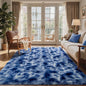 10x14 Ft Extra Large Shag Rugs for Living Room, Ultra Soft Fluffy Furry Area Rugs for Bedroom Indoor Floor, Aesthetic Carpet for Kids Home Decor (Blue)