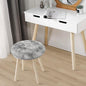 Tie Dye Grey Round Rugs Small 2x2 ft Fluffy Circle Rug Furry Carpet Shaggy Circular Fuzzy Plush Area Rug for Girls Bedroom Kids Room Nursery Cute Room Decor Chair Cushion Pet mat Doormat