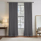 Pony Dance Blackout Curtains Thermal Insulated Window Treatment Panels Room Darkening Shade Drapes for Living Room Back Tab/Rod Pocket Bedroom Draperies, 55 x 80 Inch, Grey, 2 Panels