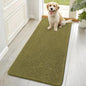 OLANLY Dog Door Mat for Muddy Paws 70x35, Absorbs Moisture and Dirt, Absorbent Non-Slip Washable Doormat, Quick Dry Chenille Mud Mat, Entry Indoor Entryway Carpet for Inside Floor, Willow Green