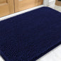 OLANLY Dog Door Mat for Muddy Paws 30x20, Absorbs Moisture and Dirt, Absorbent Non-Slip Washable Doormat, Quick Dry Chenille Mud Mat for Dogs, Entry Indoor Entryway Carpet for Inside Floor, Navy Blue