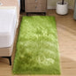Goolela Lime Green Fluffy Runner Rug 2x6 Faux Fur Fuzzy Furry Rugs for Bedroom Bedside Shaggy Soft Rug Washable Rectangle