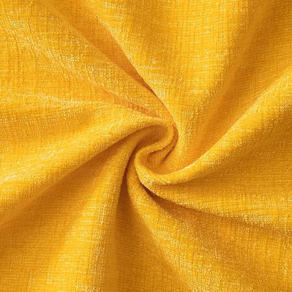 MIULEE Pack of 2 Couch Throw Pillow Covers 18x18 Inch Soft Goose Yellow Chenille Pillow Covers for Sofa Living Room Spring Home Decor Couch Solid Dyed Cases