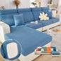 Soothing Home Sofa Covers, Sofa Hero Covers, Wear-Resistant Universal Couch Covers Washable Stretch Sectional Couch Cushion Covers (Blue,Back Cover L)