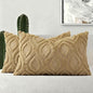 decorUhome Throw Pillow Covers 12x20 Inch Set of 2, Soft Plush Faux Wool Khaki Solid Couch Pillow Covers, Accent Farmhouse Neutral Rectangle Pillow Cases for Sofa Bed Living Room