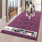 Muddy Mat® | Super Absorbent Door Mat Indoor, Microfiber Quick Dry Chenille Entryway Rug, Non-Slip Front Door Mat, Indoor Mats for Entryway, Machine Washable Pet Rug, Dark Purple 24" x 120"