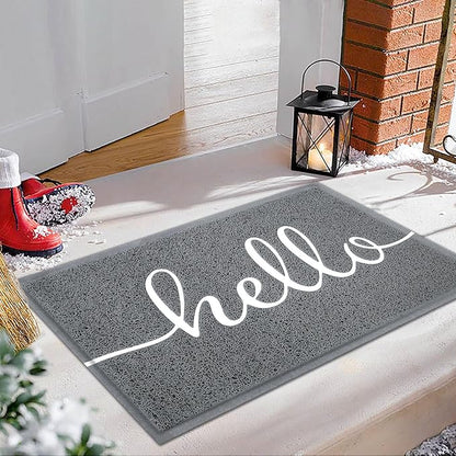 EARTHALL Funny Hello Mats Outdoor, Front Door Mat for Outside Entry, Doormat Outdor/Indoor Entrance, Front Door Rugs for Entryway Inside, Outside Mats for Home Entrance, Front Porch Decor 20"x32"
