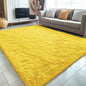 OLANLY 5x8 Machine Washable Large Area Rugs for Living Room, Bedroom, Soft Fluffy Shaggy Bedside Rug, Indoor Floor Carpet for Kids Girls and Boys, Dorms, Nursery, Home Decor Aesthetic, Yellow