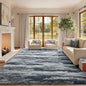 8x10 Ft Extra Large Shag Rugs for Living Room, Tie Dyed Ultra Soft Fluffy Furry Area Rugs for Bedroom Indoor Floor, Aesthetic Carpet for Kids Home Decor (Blue)