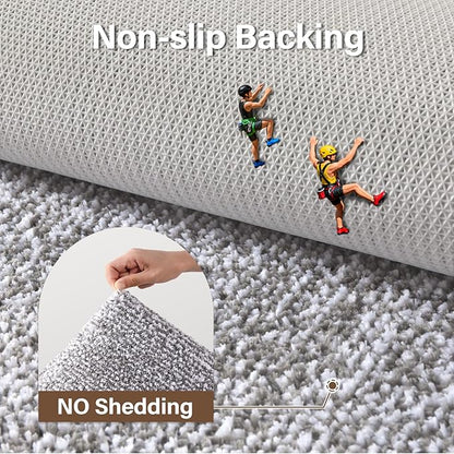 48x32 Large Bathroom Rugs Washable Non Slip, Light Grey Bath Mat for Bathroom Floor Tub, Soft Absorbent Quick Dry Mats for Shower, Bathtub,Home Decor