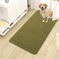 OLANLY Dog Door Mat for Muddy Paws 40x24, Absorbs Moisture and Dirt, Absorbent Non-Slip Washable Doormat, Quick Dry Chenille Mud Mat, Entry Indoor Entryway Carpet for Inside Floor, Willow Green