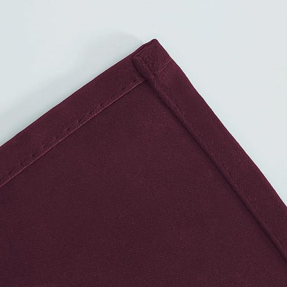 LEMOMO Burgundy Red Thermal Blackout Curtains/42 x 84 Inch/Set of 2 Panels Room Darkening Curtains for Bedroom