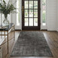 Latte&Fog 3x5 Entryway Rug Indoor, Modern Abstract Washable Area Rug, Boho Non Slip Low Pile Throw Carpet for Indoor Bedroom Bedside, Kitchen, Entry and Living Room - Black
