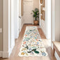 3x10 Washable Hallway Runner Rug: Long Floral Scalloped Soft Runners for Kitchen Entryway Non Slip Bathroom Nursery Floor Mat 10ft Water Resistant Low Pile Carpet for Living Room Bedroom(3x10,Cream)