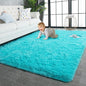 TWINNIS Super Soft Shaggy Rugs Fluffy Carpets, 5x8 Feet, Indoor Modern Plush Area Rugs for Living Room Bedroom Kids Room Nursery Home Decor, Upgrade Anti-Skid Rectangular Fuzzy Rug, Blue