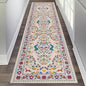 HEBE Washable Hallway Runner Rug 2'x 8' Non Slip Kitchen Rugs Runner,Low Pile Entryway Rug Laundry Room Mat Floral Carpet Runners for Hallways, Kitchen,Bathroom,Laundry,Bedside Rug