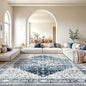 AMADA HOMEFURNISHING 10x14 Washable Area Rug, Low-Profile Large Area Rug with Non-Slip Backing & Durable Edge Binding, Vintage Large Rugs for Living Room, Bedroom & Dinning Room
