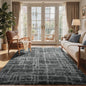 Shag Rugs for Bedroom Living Room, Tie-Dyed Ultra Soft Fluffy Furry Area Rugs for Indoor Floor, Aesthetic Carpet for Kids Home Decor,4x6 Ft Grey