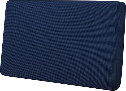 Easy-Going Stretch Loveseat Cushion Cover Sofa Cushion Furniture Protector Sofa Seat Sofa Slipcover Sofa Cover Soft Flexibility with Elastic Bottom(Loveseat Cushion, Navy)