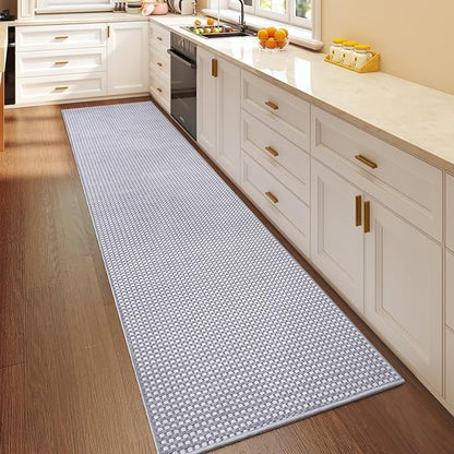 YDKGL Boho 2x8 ft Runners for Hallways Extra Long Woven Washable Kitchen Runner Mat Rugs Non Slip, Soft Entryway Laundry Hall Floor Runner Carpet for Indoor Backdoor Bedroom Hallway Living Room, Gray