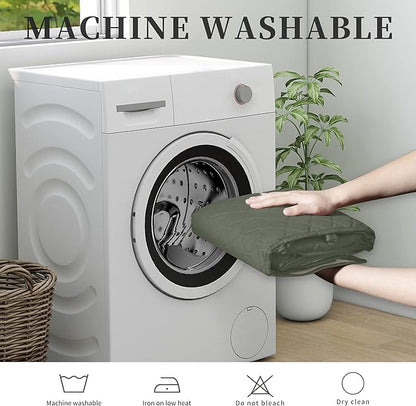 ISSUNTEX Double Protection 100% Waterproof Chair Sofa Covers for Living Room, Reversible Furniture Protector for Dogs, Pets, Kids (Chair, Greyish Green/Beige)