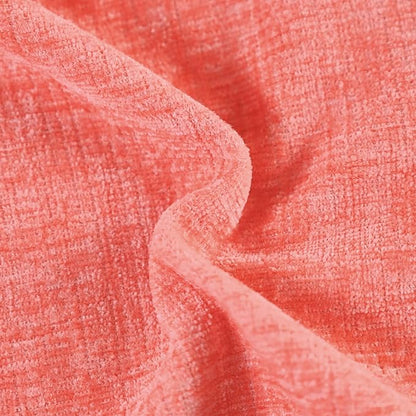 CaliTime Throw Pillow Covers Decorative 12 X 20 Inches Pack of 2 Cozy Chenille Cushion Cases for Couch Sofa Bed Living Room Home Living Coral