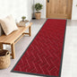 OLANLY Front Door Mat Indoor Outdoor Entrance, Waterproof All-Season, All-Weather Doormat, Sturdy Natural Rubber, Low Profile, Easy Clean Patio Porch Entryway Mat, Herringbone Brick (Wine Red, 71x23)