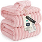 Bedsure GentleSoft Coral Pink Fleece King Blanket for Couch - Super Soft Cozy Blankets for Women, Cute Small Blanket for Girls, 108x90 Inches