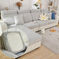 Couch Cushion Covers for Sofa Couch Covers Wear-Resistant Universal Sofa Cover Washable Stretch for Sectional Slipcovers (Texture-Light Gray,Chaise Cover)