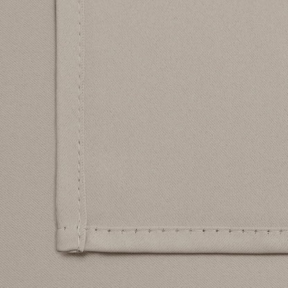 Yakamok Blackout Curtains Room Darkening Thermal Insulated Window Panels,Solid Grommet Top Drapes for Bedroom/Living Room(42Wx72L, Natural, 2 Panels)