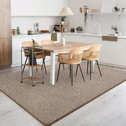 AROGAN Washable 2x10 Runner Rug for Hallway, Long Runner Rugs wtih Soft Memory Foam for Bedroom, Non Slip Backing Carpet Runners for Hallways, Kitchen, Bathroom, Entryway Home Decor, Matte Brown