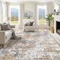 XLUEZ 8x10 Area Rugs for Living Room, Washable Modern Abstract Large Area Rug Neutral Soft Non Slip Kids Rug Stain Resistant Indoor Carpet for Bedroom Nursery Dining Room Playroom(Beige, 8'x10')
