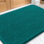 OLANLY Dog Door Mat for Muddy Paws 34x21, Absorbs Moisture and Dirt, Absorbent Non-Slip Washable Doormat, Quick Dry Chenille Mud Mat for Dogs, Entry Indoor Entryway Carpet for Inside Floor, Lake Blue
