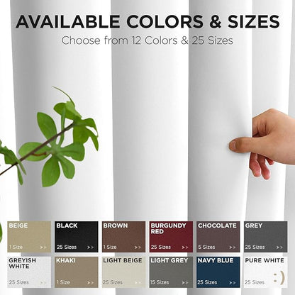 Joydeco Blackout Patio Sliding Door Curtains 84 Inches Long, Grommet Privacy Room Divider Curtains, Extra Wide Thermal Blackout Drapes for Bedroom Living Room (Pure White, 60Wx84L, 1 Panel)