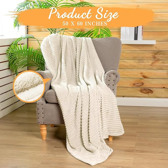 Buryeah 48 Pcs Flannel Throw Blanket Bulk 50 x 60 in Sleepover Blanket Outdoor Wedding Throw Lightweight, Oeko-tex Standard 100 Certified for Sofa Homeless Gifts (Beige)