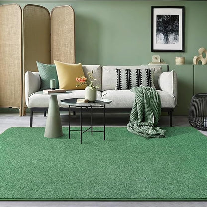 AROGAN Washable 2x8 Runner Rug for Hallway, Long Runner Rugs wtih Soft Memory Foam for Bedroom, Non Slip Backing Carpet Runners for Hallways, Kitchen, Bathroom, Entryway Home Decor, Matte Green