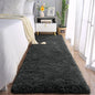 Chicrug Soft Runner Rugs for Bedroom Living Room Plush Fluffy Rug 2x6 Feet, Shag Furry Area Rug Carpet Non Shedding for Nursery Children Kids Girls Room Home Decorative, Dark Grey