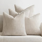 MIULEE Pack of 4 Couch Throw Pillow Covers 18x18 Inch Cream Soft Decorative Chenille Pillow Covers Farmhouse Accent Cushion Covers for Boho Spring Home Decor Sofa Bedroom Living Room